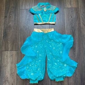 Disney’s Aladdin, Jasmine teal 2 piece kids costume